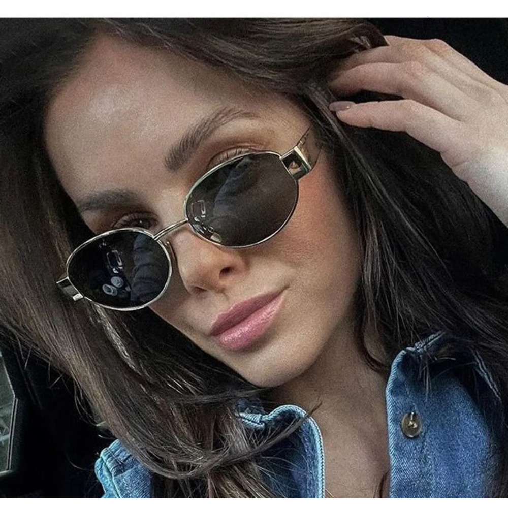 Y2K Cool High Street outdoor sunglasse New Retro Round Frame Fashion Sunglasses For Men And Women, Unique Simple Glasses, Street Style Trendy Full