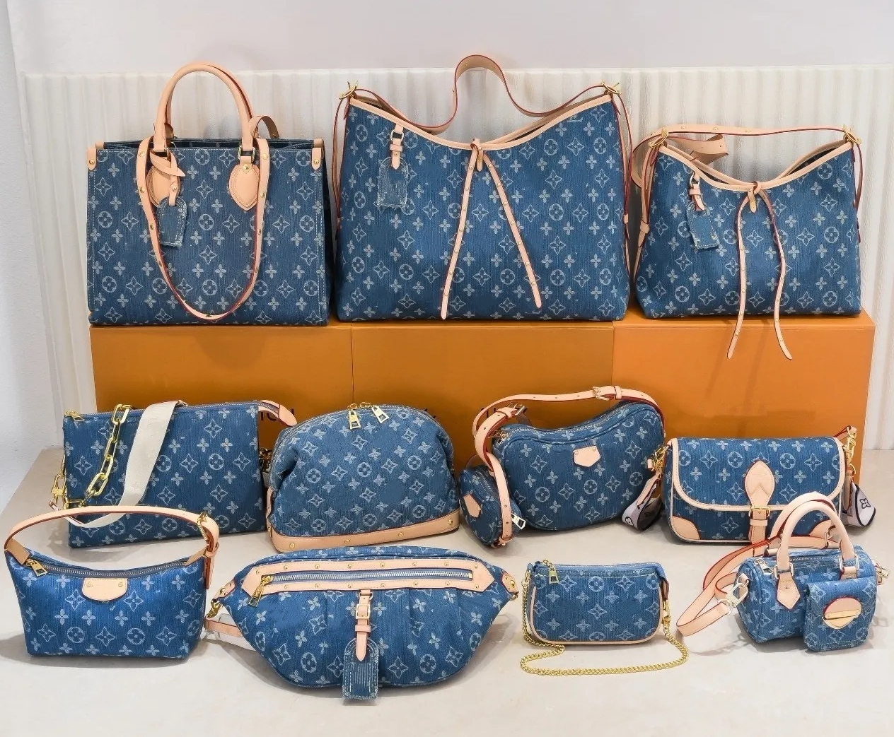 10A Luxury Designer bag women Denim Vintage Tote Bag Carryall Shoulder Bag Handbag Crossbody messenger Shopping Bag Moon Purse Hills Clutch Wallet M