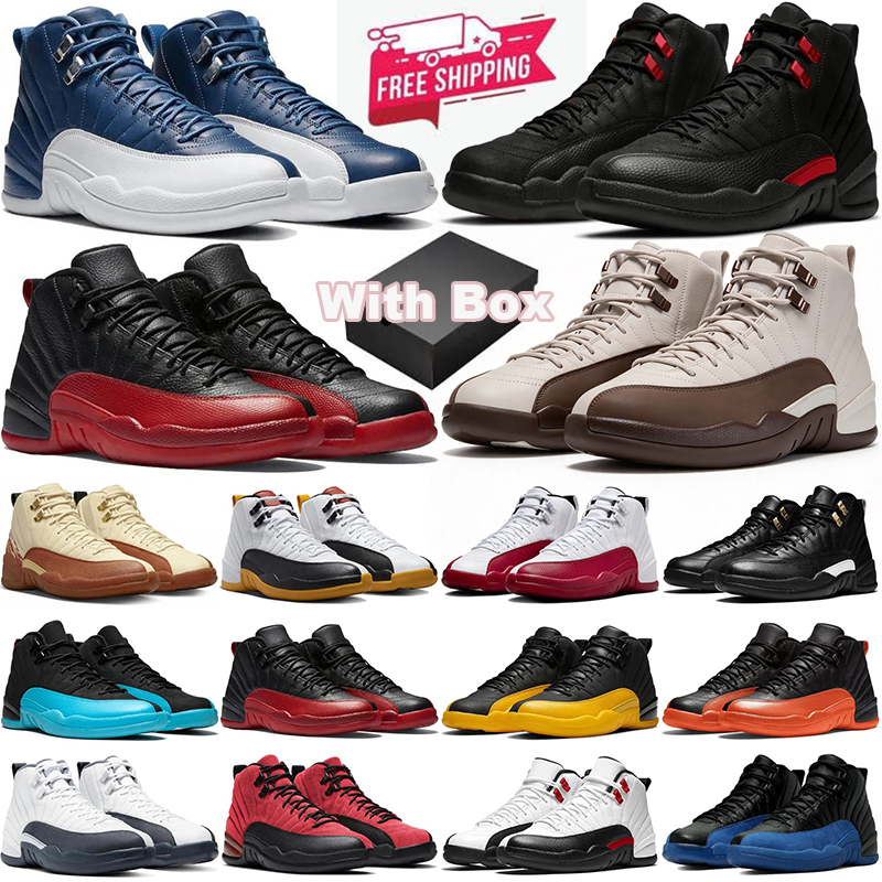 with box Free Shipping 12 12s Basketball Shoes Mens Trainers Playoffs University Gold Blue Twist Gamma Blue Men Designer Outdoor Sports Sneakers che