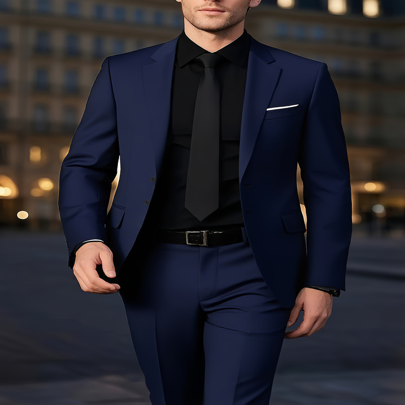 Mens Bury 2Piece Suit Set Blazer Trousers Only No Vest Included Slim Fit Formal Business Wedding Party Jacket Pants 261019