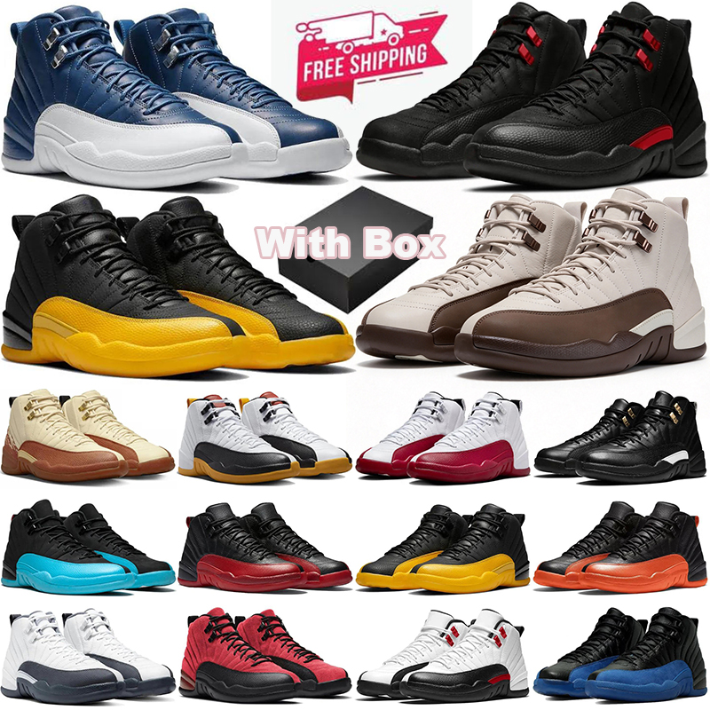 with box Free Shipping 12 12s Basketball Shoes Mens Trainers Playoffs University Gold Blue Twist Gamma Blue Men Designer Outdoor Sports Sneakers dis