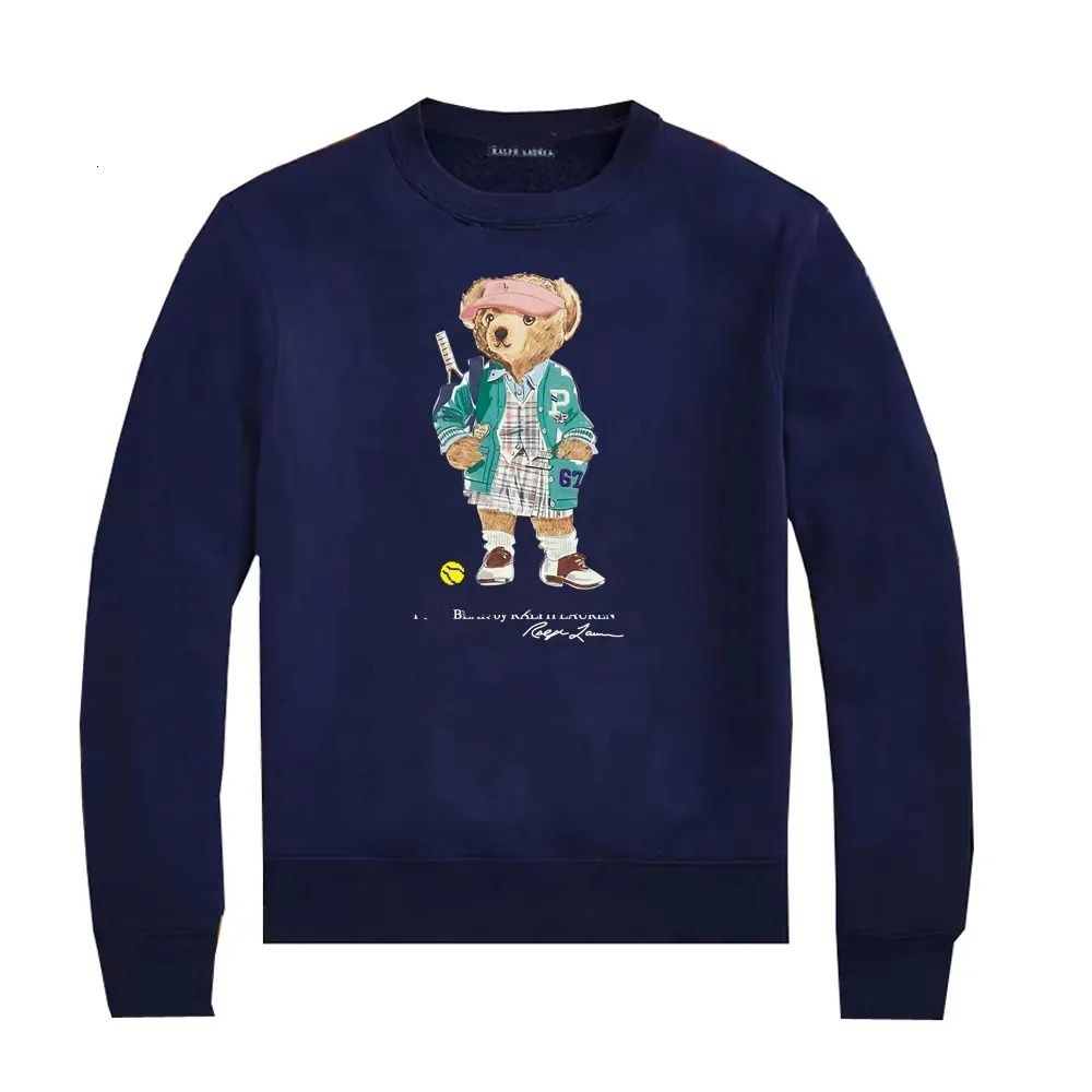 Men's Designer Classic Bear Hoodie Fashion Loose Long Sleeve Pullover Casual Crew Neck Comfort Sweatshirts Autumn Winter 38