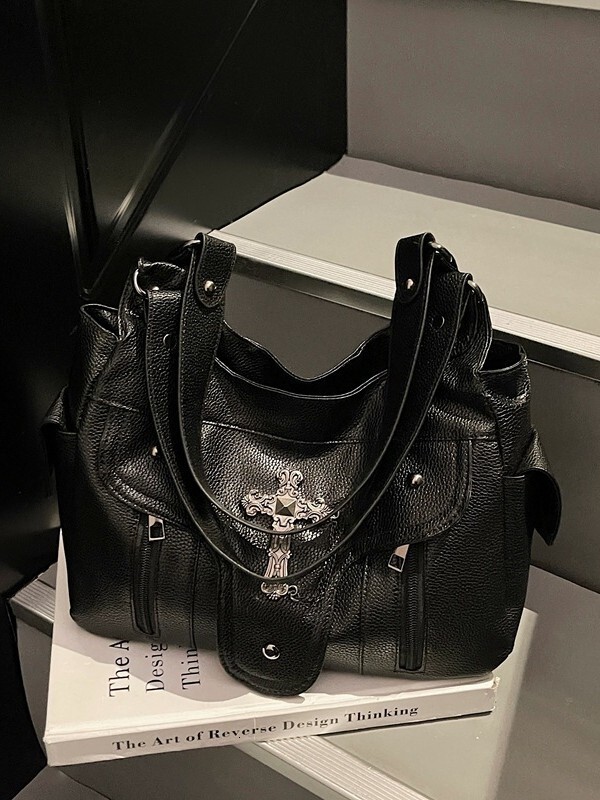 Luxury Brand Designer Bag Women's New Spring Summer Fashion Trendy Shoulder Bags, Large-Capacity Retro Simple Handbags And Tote Bags Luxury Bra