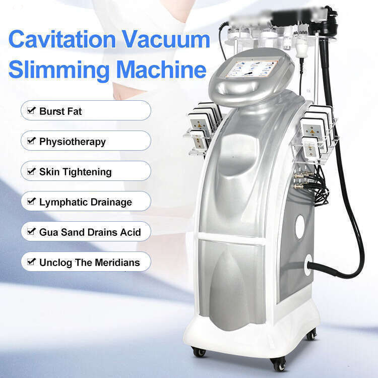 New Arrival 80K Alien Vibration Cavitation Fat Burning Skin Tightening 9 In 1 Vacuum Cavitation Lipolysis Fat Loss Rolling Body Massage Slimming Mac