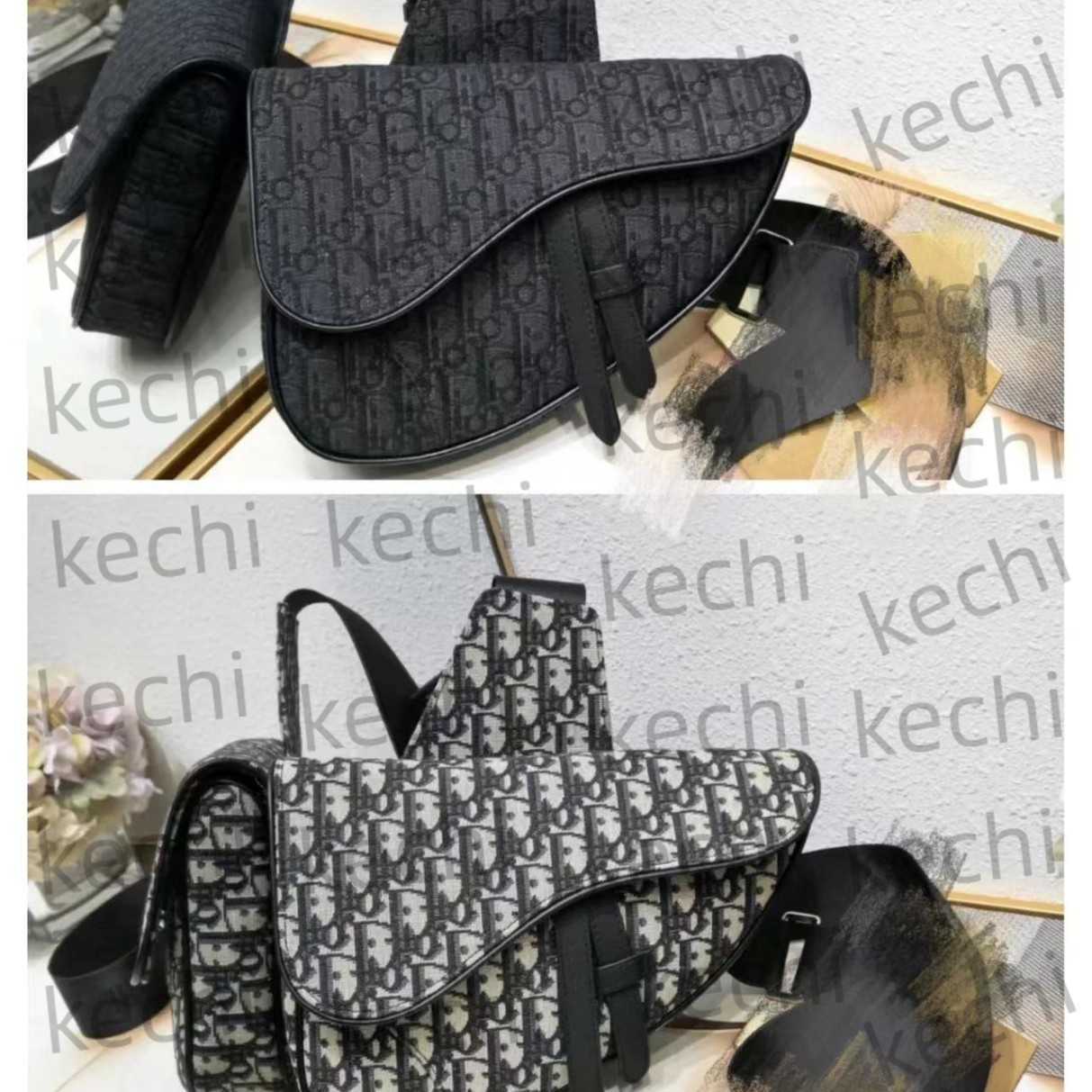 saddle bag, canvas embroidered jacquard trendy cross bag, casual crossbody bag, couple waist bag for men and women