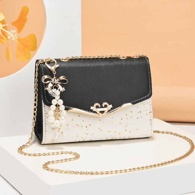 Luxury Brand Designer Bag 2023 Women's Versatile Chain Crossbody Fashion Sequin Shoulder Korean Style Phone Bag Coin Purse Luxury Brand Designe