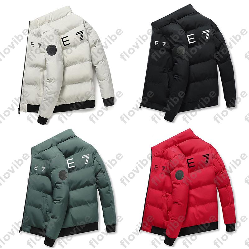Designer Mens Down Coat Winter Fashion Parka Thick Puffer Jackets Men Stand Collar Cotton-padded Jacket Sportswear Warm Casual Sports Jacket