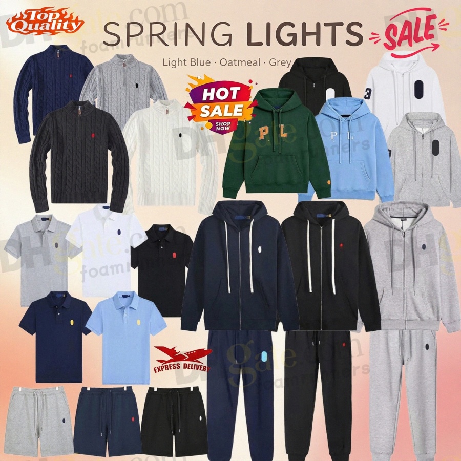 Designer Hoodie Men Tracksuit Sweatsuit T shirt Long Sleeve Sweatshirts Quarter Zip Up Hoody Mens Cotton Cardigan Pullover Sweater Sport Jacket Hood