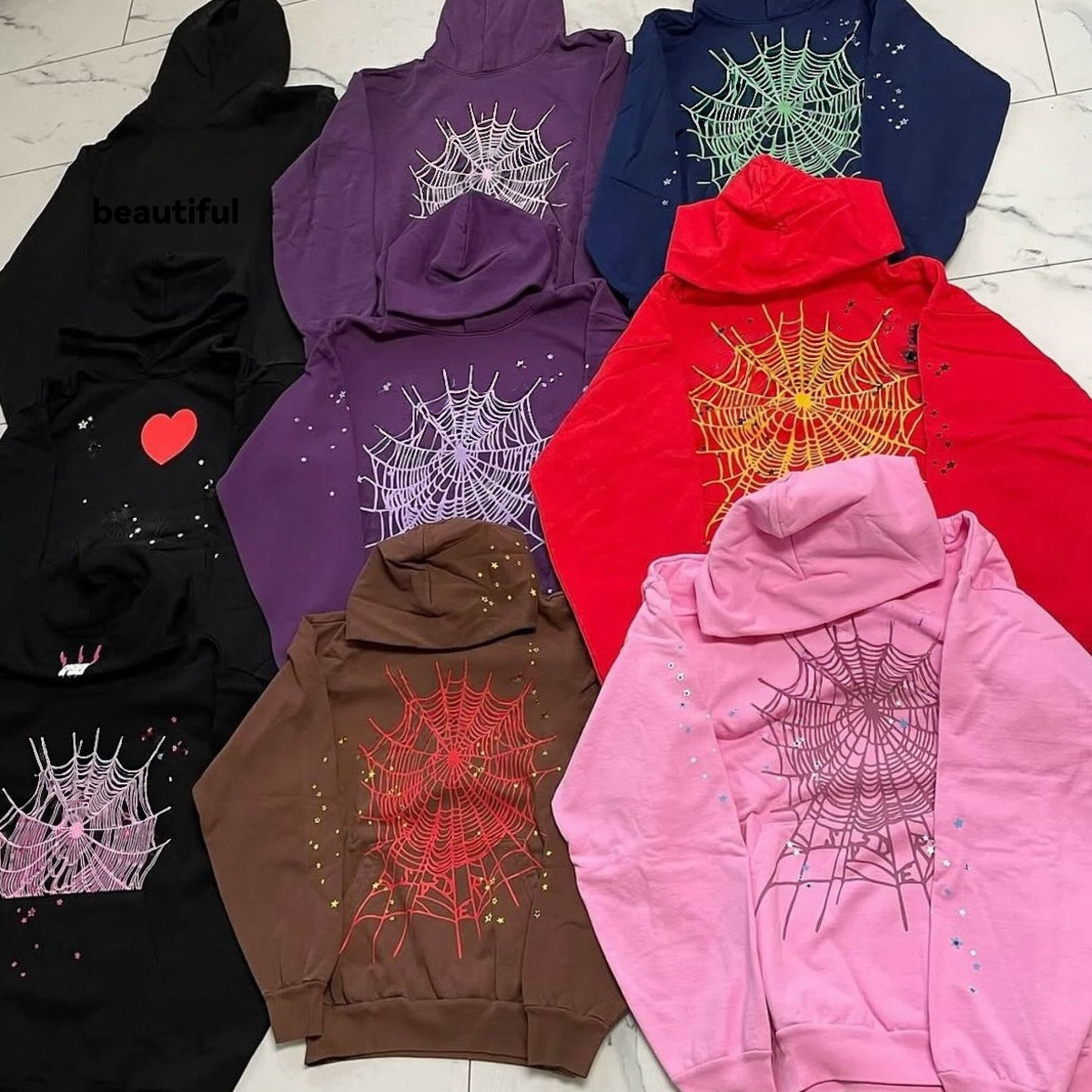 Spideerly Hoodie 2026 NEW AAA Men Women Sweatshirts Designer Jumper Sweater Spideerly Hoodie Pants Y2k Young Thugs Tracksuit Top Quality Fashion Clo