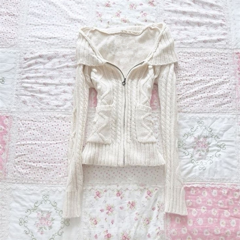 Kawaii Slim Fashion Y2k Knitted sweater Classic Minimalist Chic Casual Knitwear Solid color Unique Streetwear High street Top260930ww