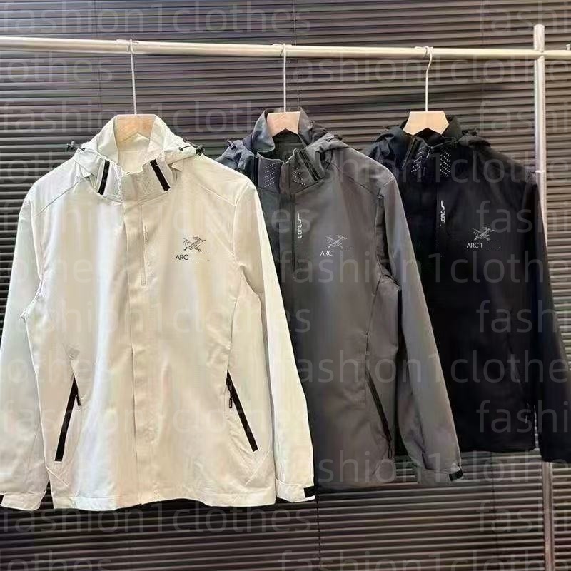 arc jackets designer outdoor coat windbreaker zipper jacket sports coats men women male casual outwear man slim waterproof artery sport jacket