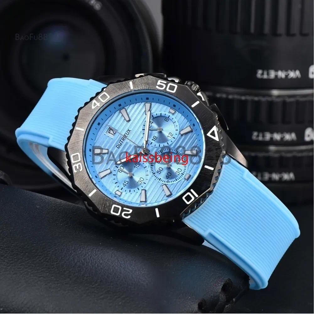 2026 WOL Newly Arrival Model Luxury Watches for Men Quartz Wristwatch Popular Rubber Strap Automatic Date Daily Waterproof Fashion Male Clocks for G