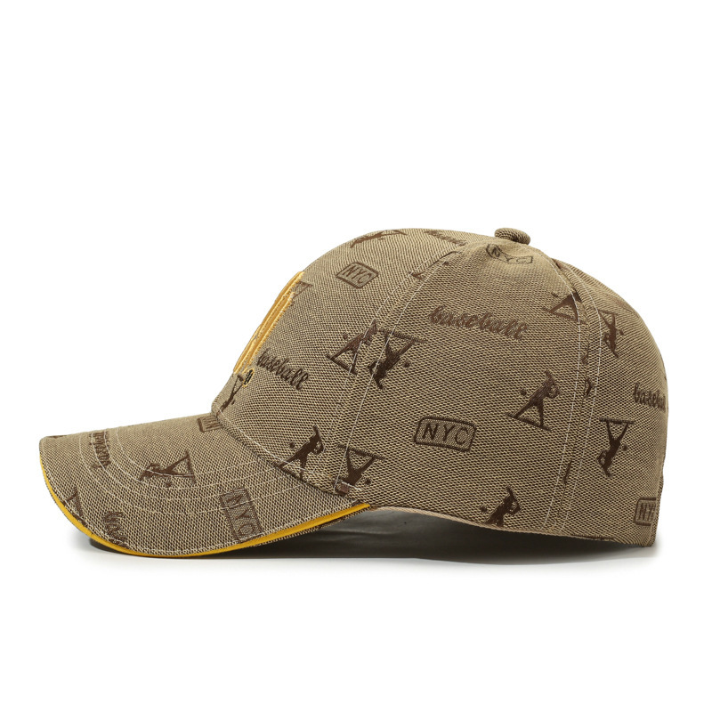 TENGRAN Original Fashion Embroidered Baseball Cap Street Trend Retro Casual Outdoor Face-Slimming Duckbill Hat Luxury Cap Brand Designer Hat