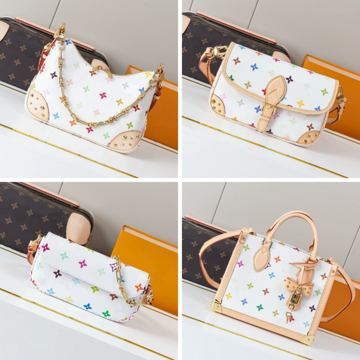 10A denim Boston bag makeup bag shoulder bag embossed leather diane bag pillow bag luxury designer bag women's tote bag large capacity armpit b