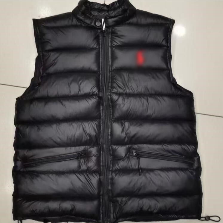Women's Down Vests Sleeveless Luxury pony embroideried Waistcoat women Puffer Jacket Windproof Warm Designer polo Vests