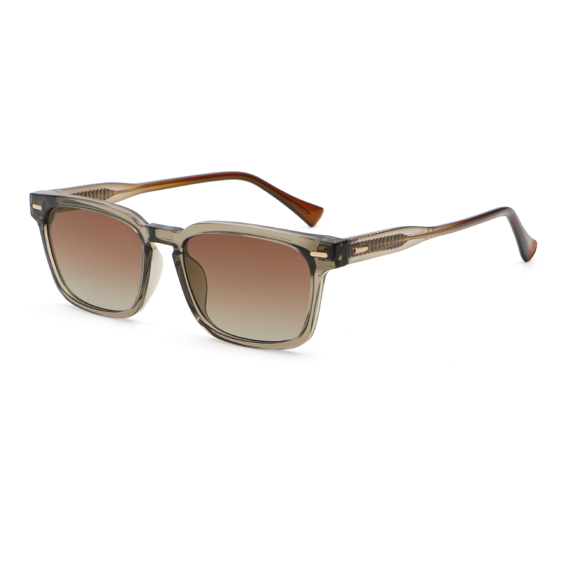 new European American fashion squareframe sunglasses, highend UVprotective eyewear men, and trendy polarized sunglasses for women