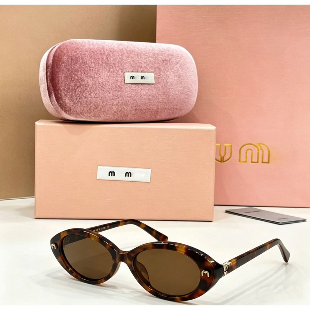 miummi sunglasses designer for women Classic cat eye minimalist men UV400 versatile daily travel polarized glasses Oval frame beach sunglasses with