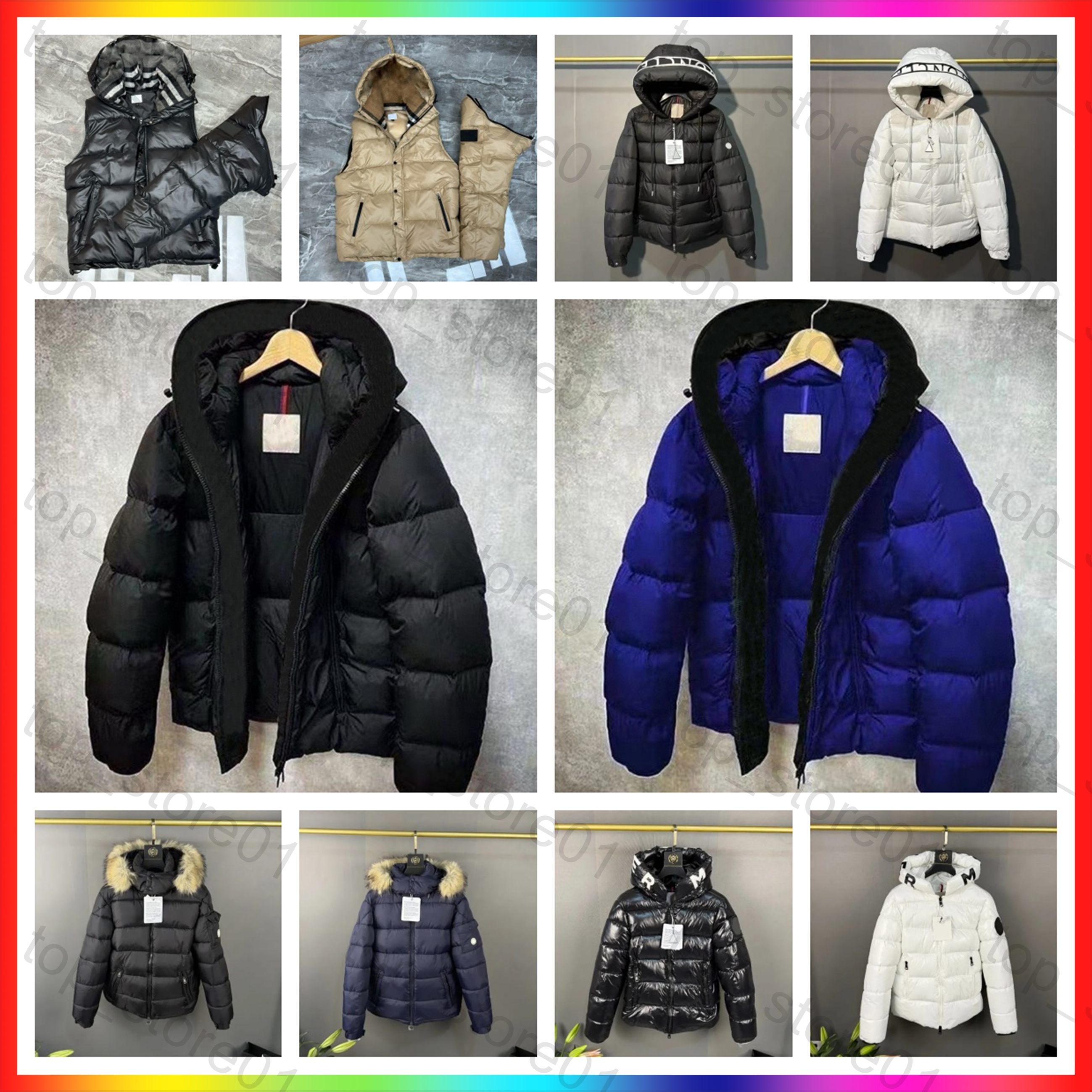 Designer Puffer Jackets Men Winter Parkas Thickened Warmth Vest For Hooded Matte Jacket Winter Fashion Accessorize Snow Jackets and Waterproof Outer