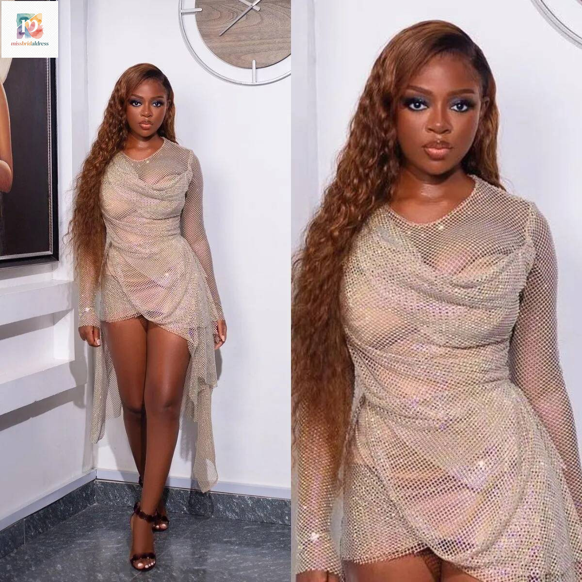 Customized Short Homecoming Dresses Long Sleeve Pleats Ruching Graduation Party Dress Sequins Women Formal Prom Gowns Mb017