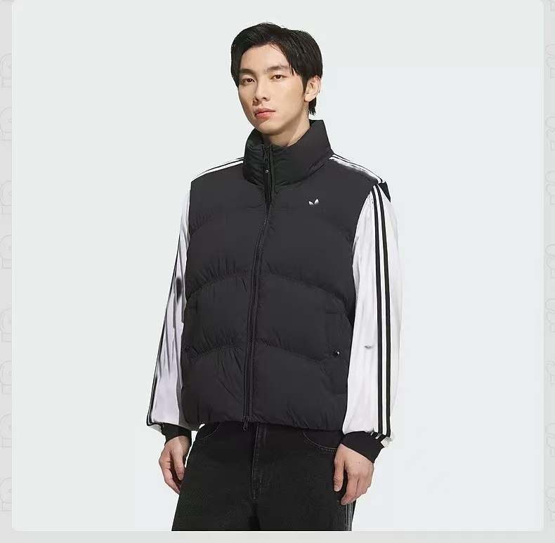 Autumn Winter Men's Women's stand collar Vest Warm Sleeveless Vest Windproof Wear Cotton Jacket Couple Jacket Embroidered Logo