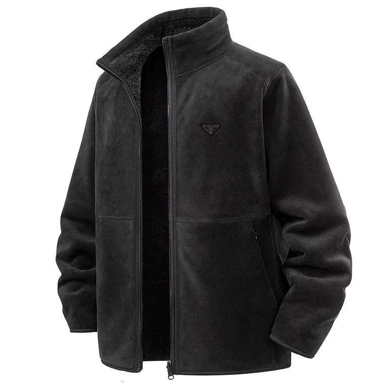 men's Jackets New autumn winter men Luxury coat style fleece thickened double sided stand up collar warm Outwear men Designer jacket RAD852 dc