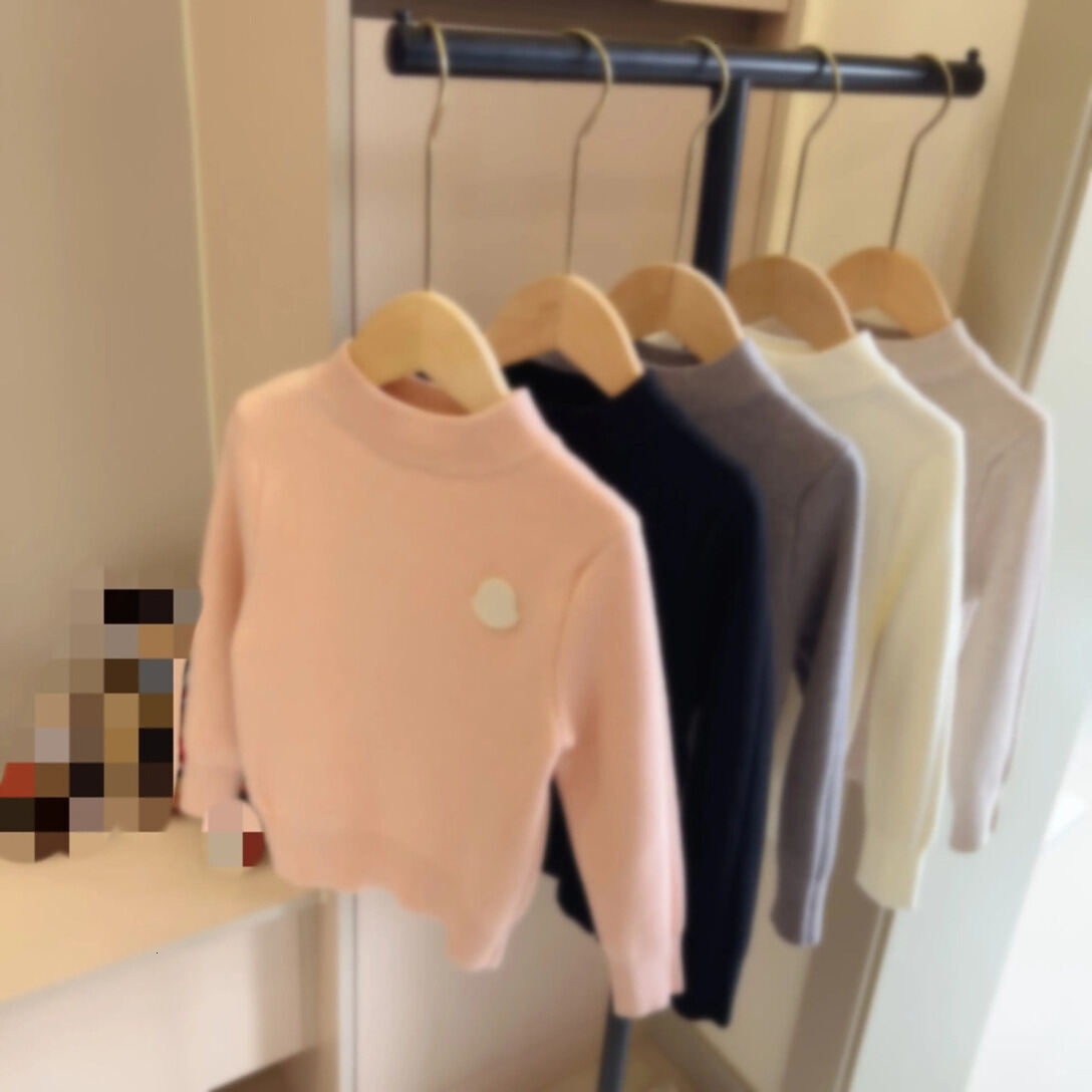 Girls Knit Pullover Kid Sweater Kids Designer Clothes High Baby Pullover Sweatshirt Round Neck Girl Boy Sweaters toddle