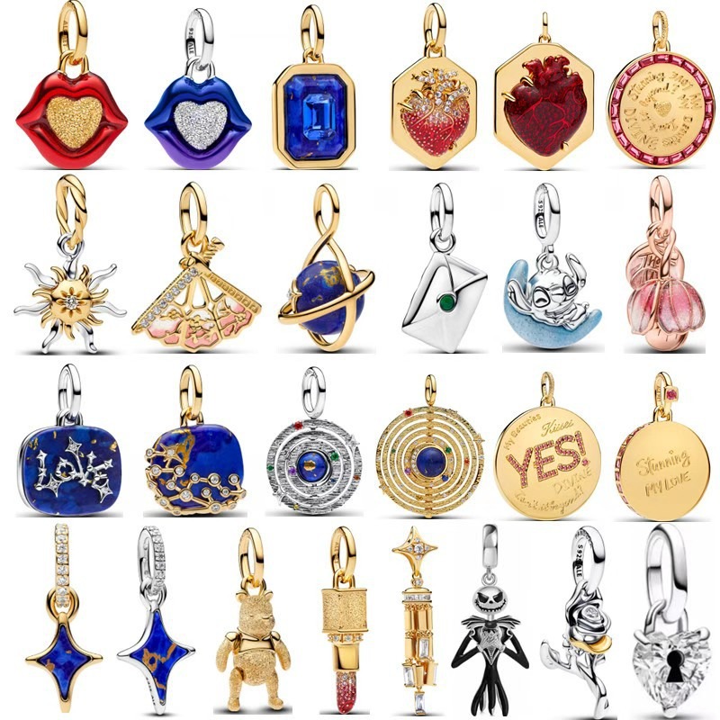 jewelry woman designer women new Charms Beating Heart Oversized Dangle Charm pendant luxury 925 silver Charms fit bracelets chains necklaces Christm