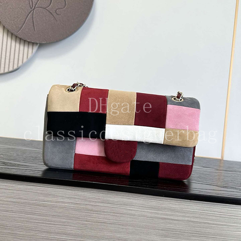 Master Quality Suede Flap Bag Designer Chain Shoulder Bag Women Luxury Crossbody Bag 24.5CM With Box X009A