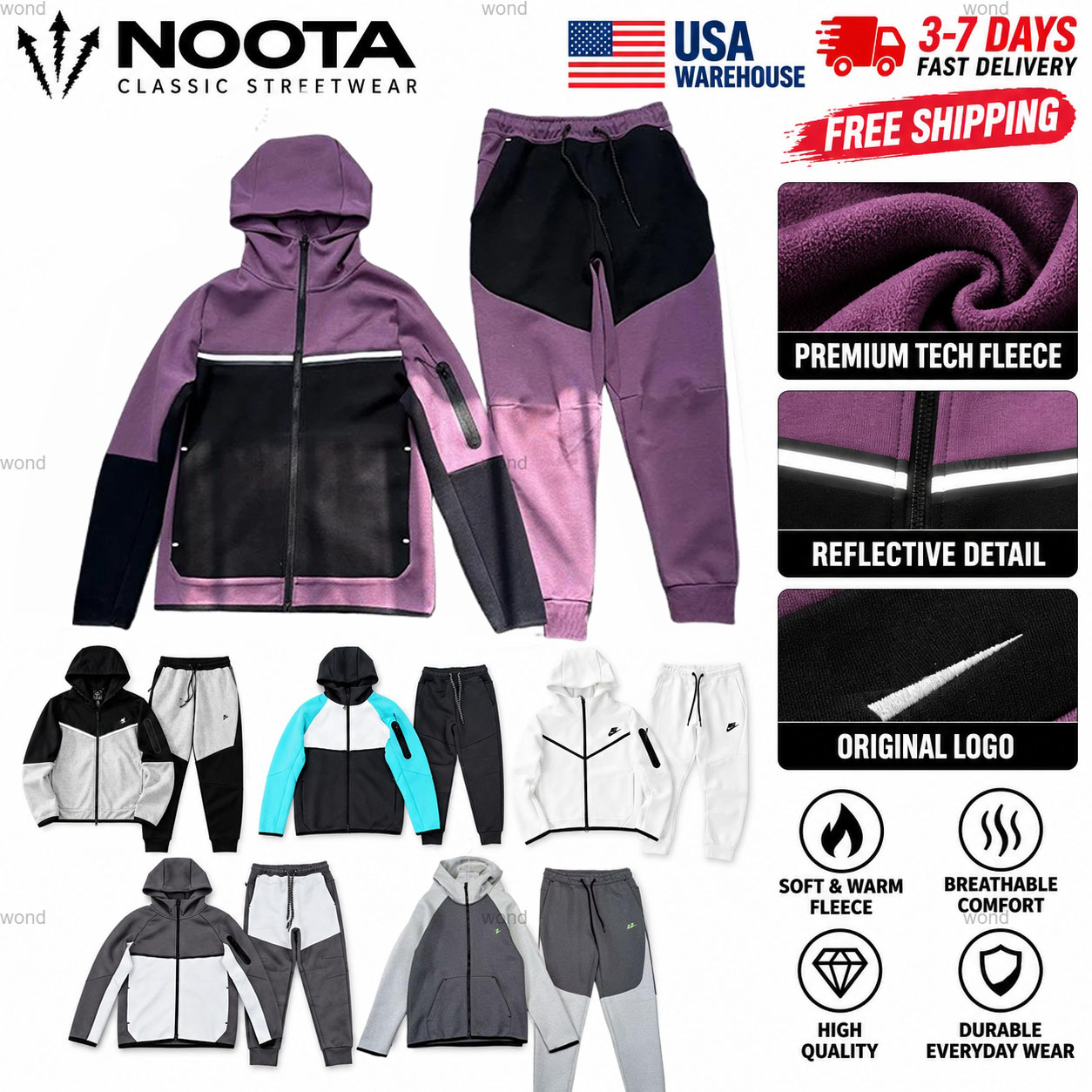 Tracksuit Thick Tech Fleece Nocta Tracksuits Miller Tracksuit Mens Tech Pants Sports Designer Hoodies Pants Men Jogger Techfleece Hoodie Trousers Tr