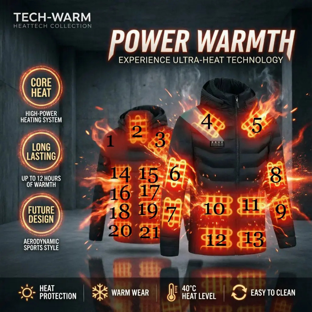 Mens Parka Winter Warm USB Heating Jackets Smart Thermostat Pure Color Hooded Heated Clothing Male Bobojaco Warm Padded Jacket 261019