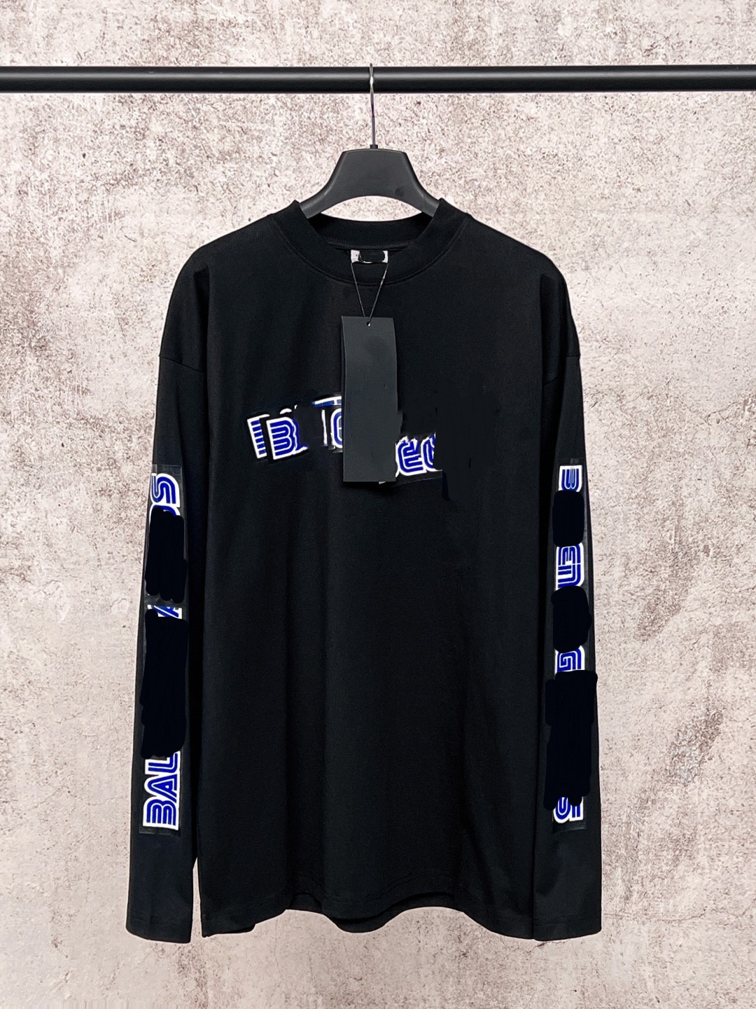 High-end B-brand new designer luxury 26SS Sonic collaboration long-sleeve T-shirt sweatshirt, trendy and loose fit, unisex