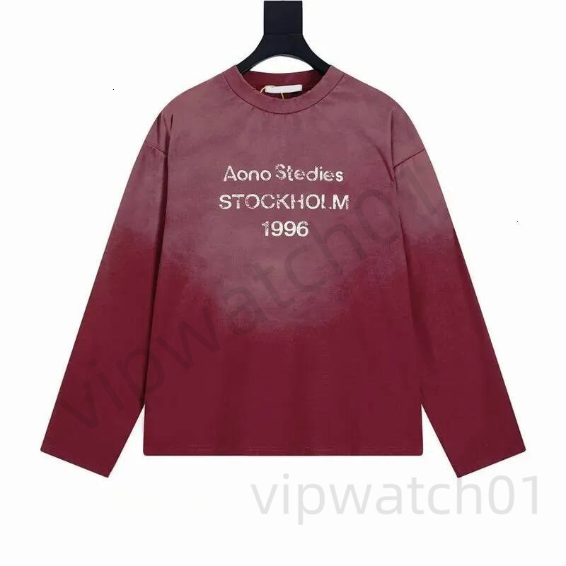 Acneastudios Hoodies Designer Fashion Hoodie With Lettering Print Washed Acns Studios Long Sleeve Loose Fit Cotton High Quality Unisex Round Neck Sw