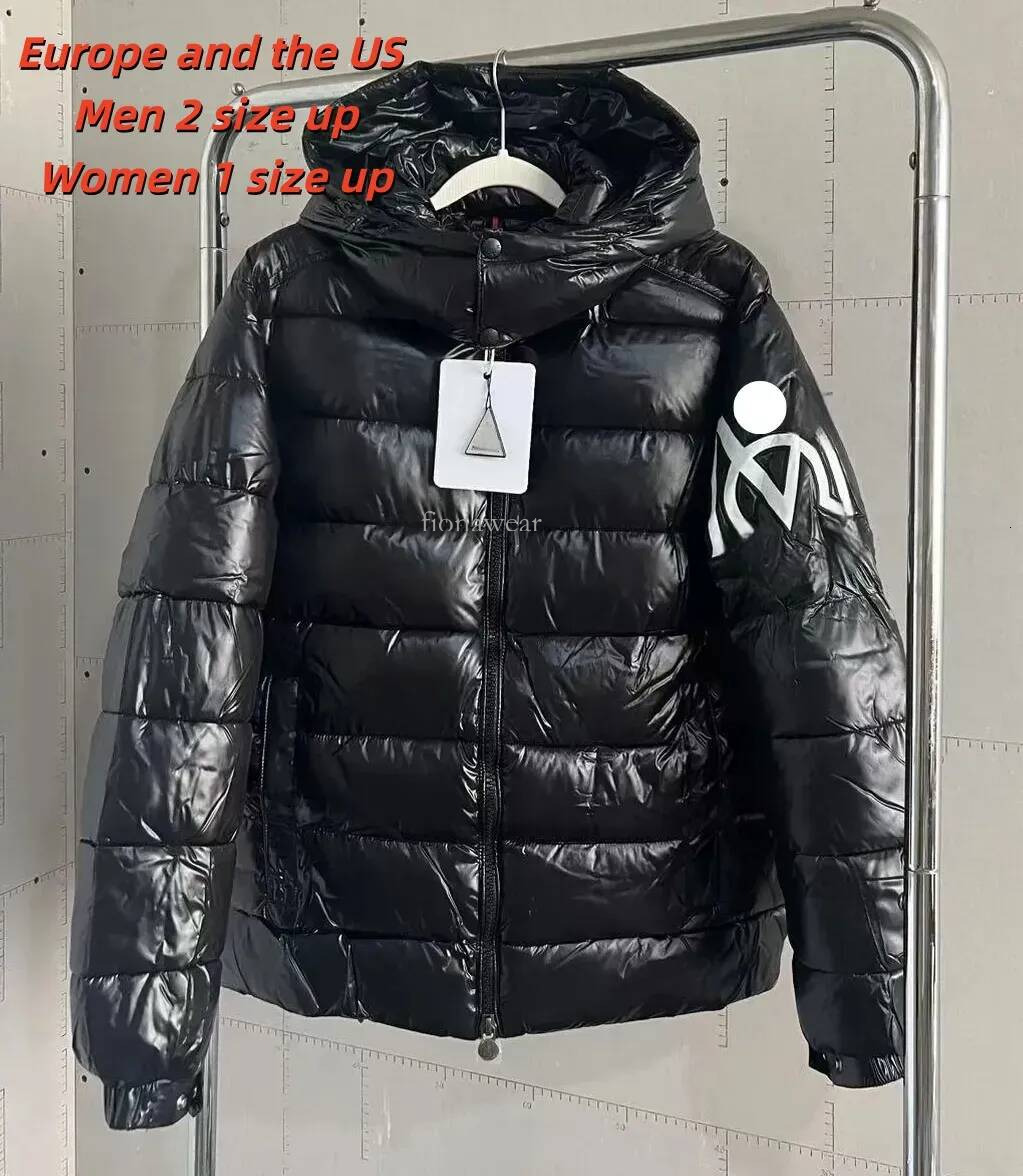 mon clerness Men's Down Winter Bright Men Fashion Casual Parkas Coat Thick Warm Glossy White Duck Zipper Male Shiny Hooded Youth Women Jacket m