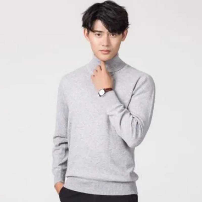 Men's 2023 New Autumn Winter Warm Turtleneck Sweater High Quty Fashion Casual Comfortable Pullover Thick Sweater Male Brand M261016