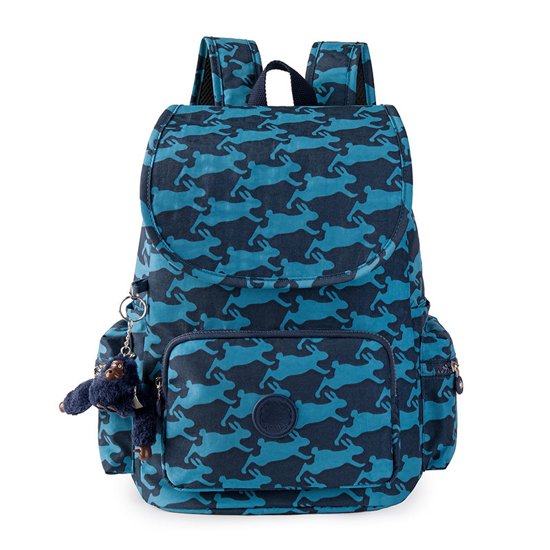 Kippling Backpack Luxury Bags Women Designer Kiplin New Flip Top Shoulder Monkey Nylon Solid Color Large Capacity Student School Kiplin Bag