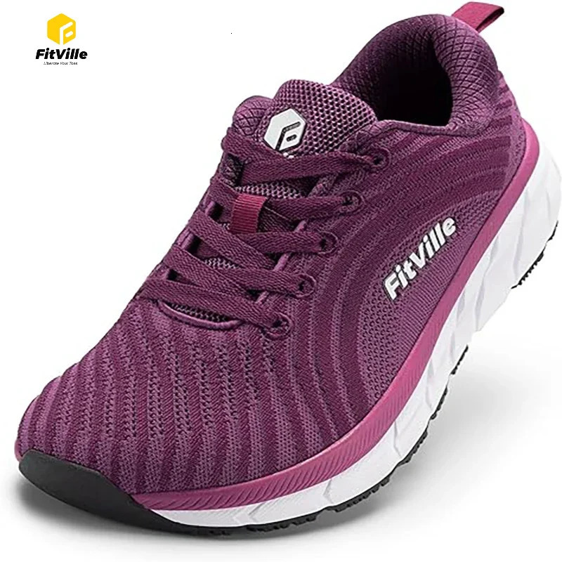 FitVille Wide Toe Box Shoes For Women Breathable Wide Fit Running Shoe Lightweight for Swollen Feet with Cushioned Relief Pain 261019