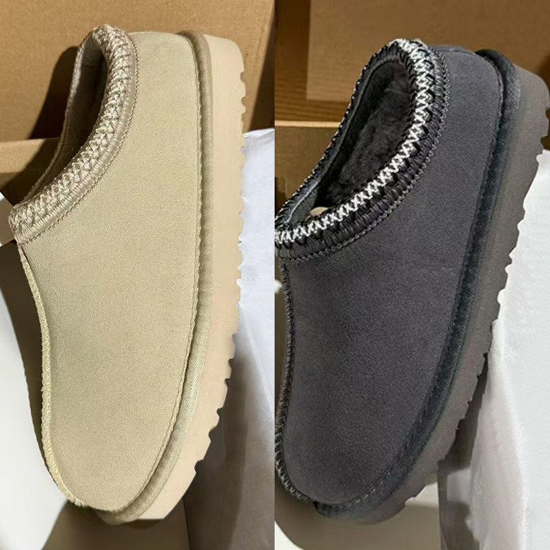 Top Quality Designer Tazz Slippers For Men Cozy Women Slippers Mini Boot Furry Lined House Slippers Slip On Warm Fuzzy Slippers Anti Slip Suede Clog