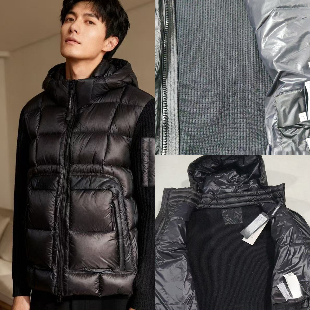 Home High 25 CP Version Winter New Knitted Patchwork Lightweight Stand Collar Down Jacket Jacket Men and Women Cardigan Jacket casual fashion