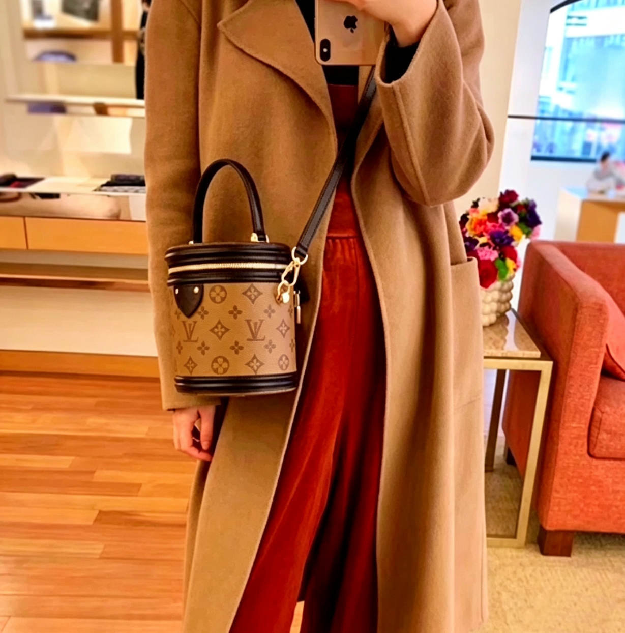 Designer Bags 2026 Trends vintage Brown Flower Round Bucket Bag Women Crossbody Handbag Shoulder Bags Luxury Composite Ladys Clutch tote Bag Female