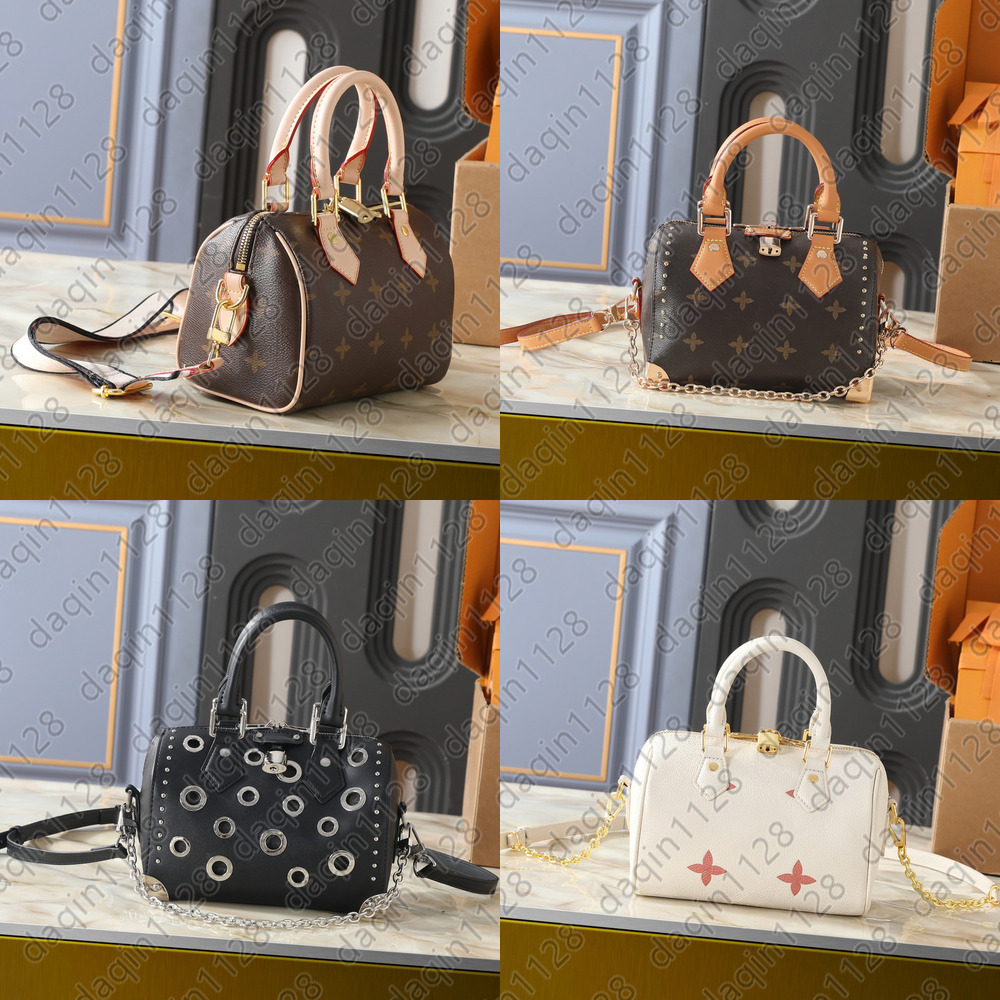 New Luxury Duffel Pillow Boston Bag Designer Bag Speed 20 Soft Handbags Lady Tote Bag Fashion Purse Pochette Monogram Duffle Travel Bag M29876 M1314