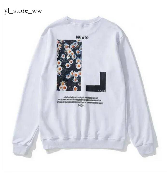 off hoodie long sleeves designer Hip Hop high quality Man Womens pure cotton offwhite Hooded Skateboards Pullover offes white Sweatshirt Clothes Ove