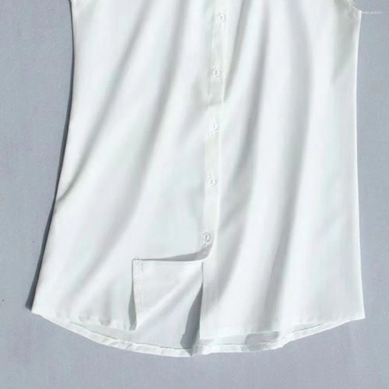 Casual Loose Fit Women Tank Top Stand Collar Breathable Female Vest Slimmin Sleeveless Shirt Summer Wear