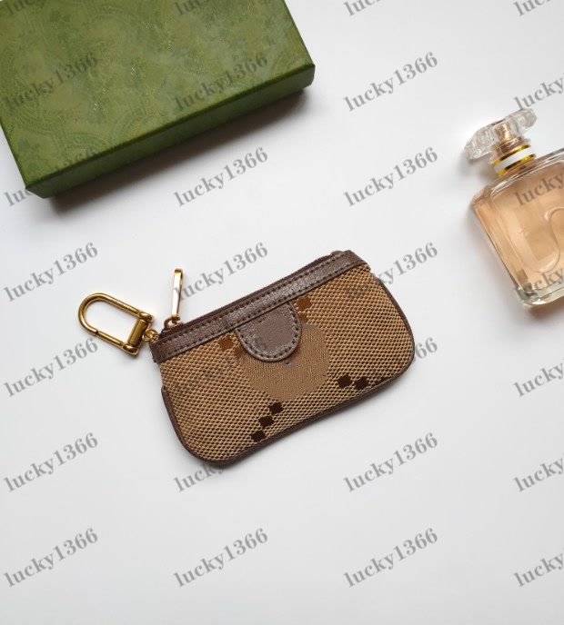 Holder Designer Wallets For Women Coin Purse Mini Bag High Quality Genuine Leather Golden Letter Cardholder Womens Bags With Keychain Card Wallet