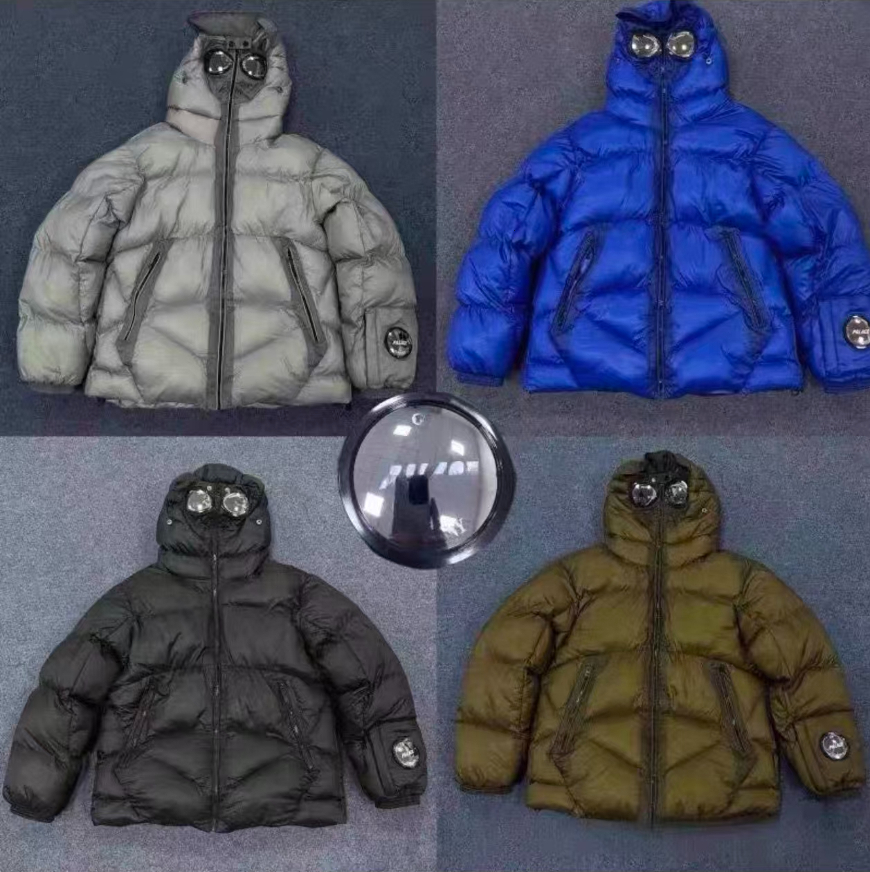 jackets Designer Mens cp down winter Goggles decoration puffer jacket mens Designer clothes Luxury Jackets Outdoor Classic Casual men coats Design R