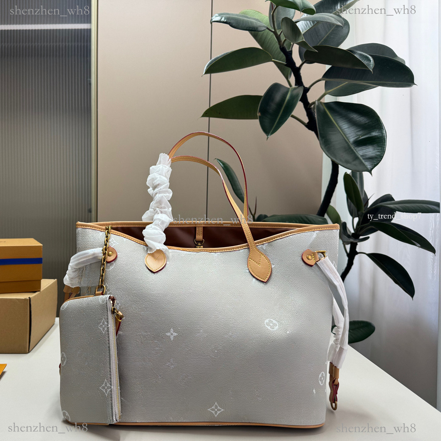 high quality neverfulll pm best quality inside out bb Tote Shoulder MM Leather tote Large Handbag Purse Classic Flower Inside Out BB Monogram Bag 10