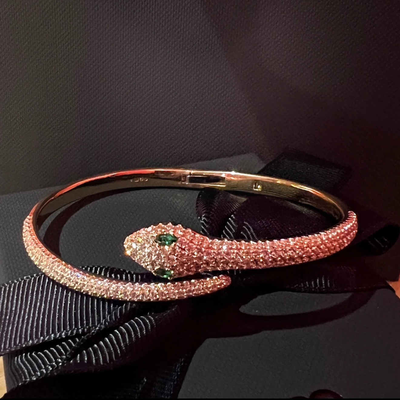 Apmmonaco Jewelry Designer Luxury Bracelet For Woman Men Luxe Bangle Layered Snake Bracelet With Green Eyes Openwork Snake Ring And Evil Eye Bracele