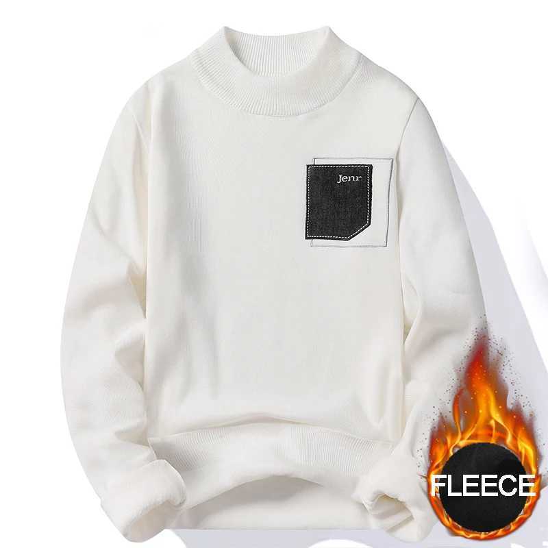 Velvet Mens Fashion Knitwear Sweater Slim Fit Pullovers Elegant Brand Brown Knitted Sweaters M261016