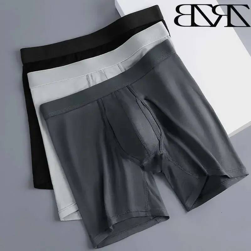 Men's Underwear 3/Pack Mens Panties Bamboo Fiber Solid Color Boxers Sexy Man Long Boxershorts Briefs Breathable Underwear For briefs Men Plus S