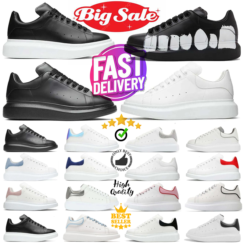 Fast shipping designer platform casual shoes men women OL black white red suede leather luxury sneakers mens trainer jogging walking size 36-45