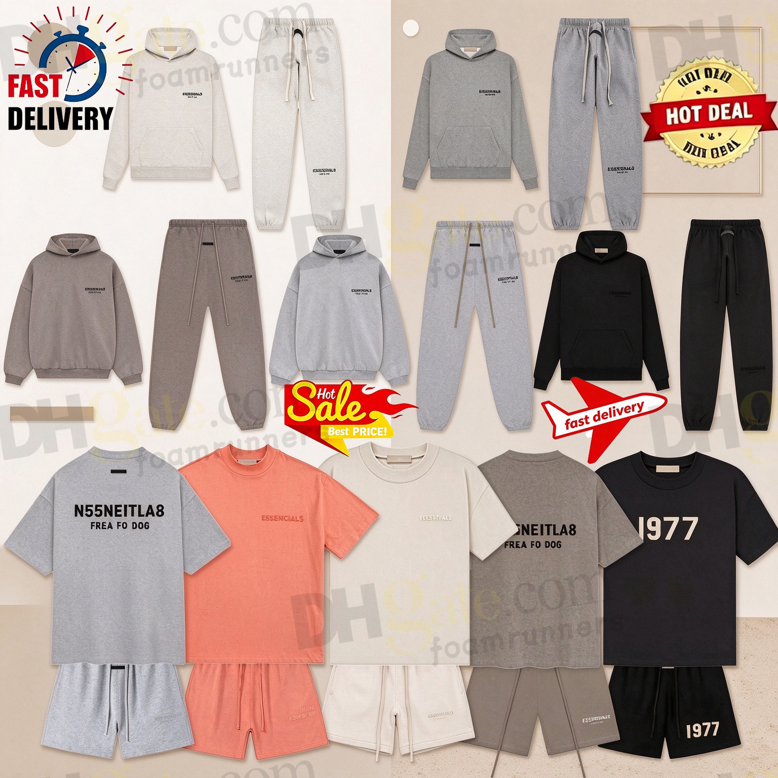 Designer Mens Clothes Essential Hoodie Shorts Shirts Tracksuit Sport Essential Shorts Summer Must-have Letter-Printed Short-Sleeved Swim Shorts
